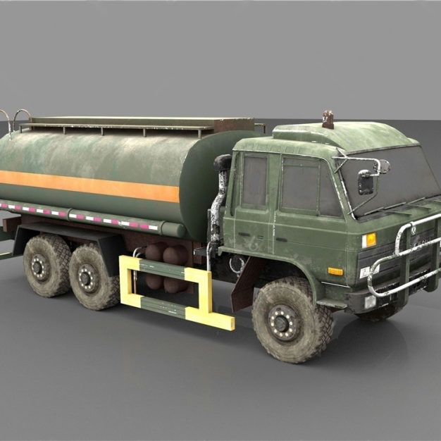 现代油罐车3D模型